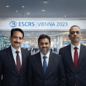 Sanjay Raval & Biren Patel, Directors, Dharmesh Patel, General Manager