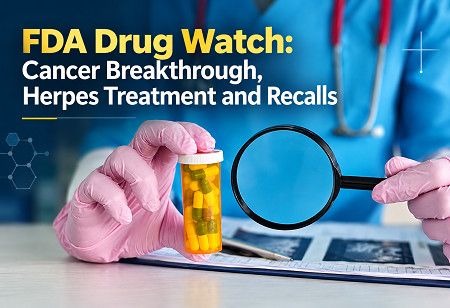  FDA Drug Watch: Cancer Breakthrough, Herpes Treatment & Recalls India Pharma Outlook